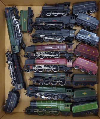 Lot 259 - Triang/Hornby OO Gauge Locomotives a collection of 10 steam outline examples including Duchess...
