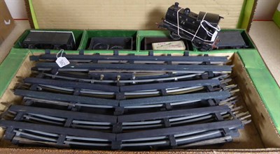 Lot 295 - Leeds Model Company O Gauge Tank Goods Sets consisting of 0-4-0 LNER 74 Tank locomotive, black,...