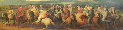 Lot 860 - Thomas Stothard R.A. (1755-1834) "The Canterbury Pilgrims" Inscribed with the artist's name and...