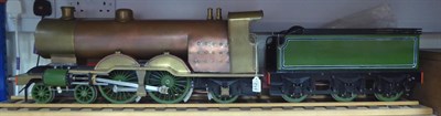 Lot 312 - Scratch Built 3 1/2"; Gauge GNR 4-4-2 Locomotive and six wheel tender (locomotive largely...