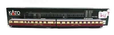 Lot 341 - Kato HO Gauge 30705 Flying Hamburger articulated two car set (E box G)