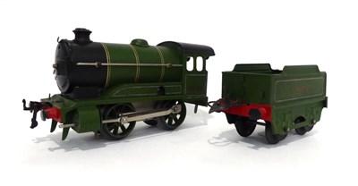 Lot 344 - Hornby O Gauge C/w 0-4-0 LNER 1842 Locomotive and four wheel tender (E-G)