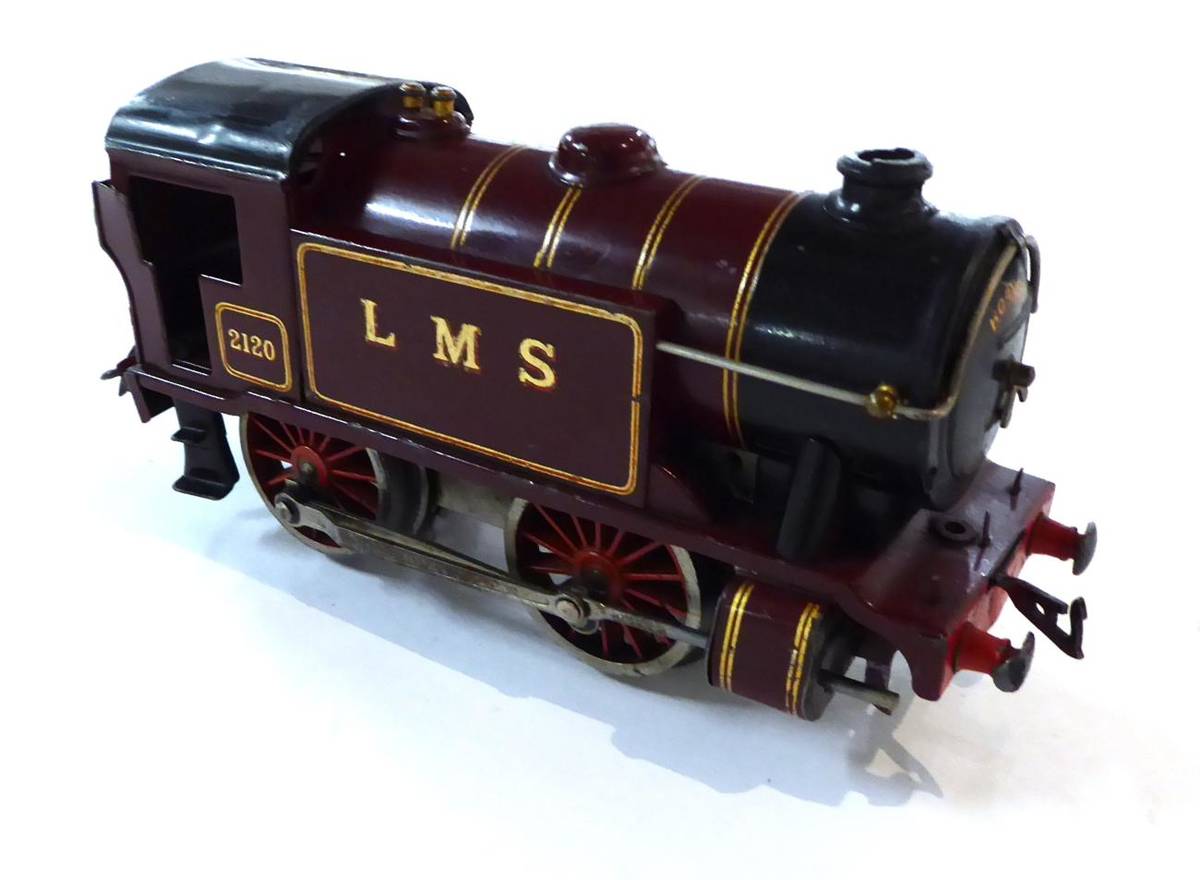 Lot 345 - Hornby O Gauge C/w No.1 Special 0-4-0T LMS 2120 Locomotive (G-F)