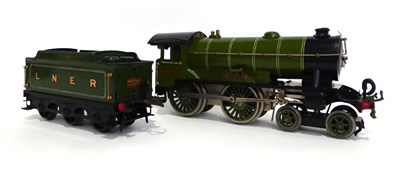 Lot 347 - Hornby O Gauge C/w No.2 Special 4-4-0 Bramham Moor Locomotive and six wheel tender (G-E, tender...