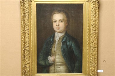 Lot 865 - Follower of William Aikman (18th century) Portrait of a Young Boy, half length, wearing a blue coat