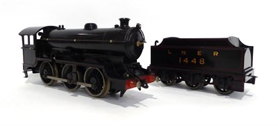 Lot 368 - Bassett-Lowke O Gauge C/w 0-6-0 LNER Locomotive 1448 black (G-E, some retouching)