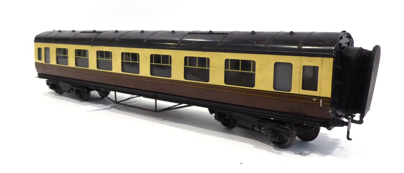 Lot 381 - Exley O Gauge K5 Great Western All 3rd Corridor Coach 6999 (G)