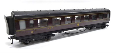 Lot 384 - Exley O Gauge K5 LMS 3rd Coach 6688 (E-G)