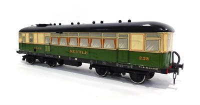 Lot 393 - Leeds Model Company O Gauge C/w Sentinel-Cammell Railcar 233 Nettle (E-G)