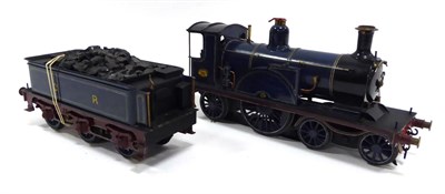 Lot 395 - Scratchbuilt O Gauge An Exceptional Model Of 4-2-2 Caledonian 123 Locomotive and six wheel...