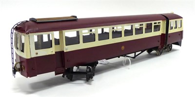 Lot 403 - Streamline Models Prototype O Gauge Electric Walkers Of Wigan Articulated Railcar finished in...