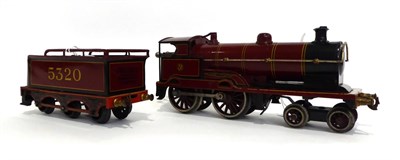 Lot 407 - Bing O Gauge C/w 4-4-0 LMS Locomotive George The Fifth 5320 with ink stamp ";Guaranteed...