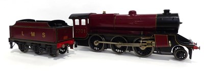 Lot 427 - Bassett-Lowke Gauge I 2-6-0 Locomotive and six wheel tender, fitted with 3-rail electric motor...