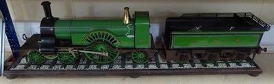 Lot 430 - Bassett-Lowke Live Steam Coal Fired 5"; Gauge 4-2-2 Stirling Single Locomotive and six wheel...