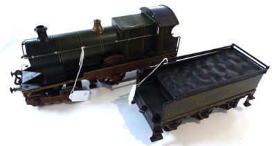 Lot 433 - Bing For Bassett-Lowke C/w Gauge II 4-4-0 GWR Locomotive Sydney 3410 with six wheel tender (G,...