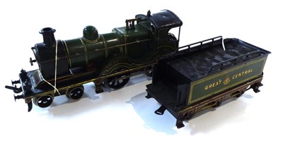 Lot 436 - Bing For Bassett-Lowke Gauge I C/w 4-4-0 Great Central Locomotive Sir Alexander 1014 with six wheel