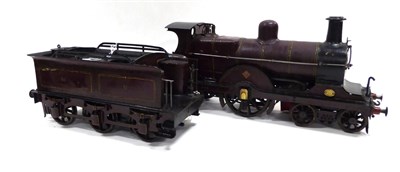 Lot 456 - Carson Gauge IV Live Steam 4-2-2 Midland Railway Locomotive with six wheel tender, finished in...