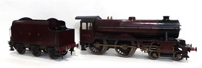 Lot 458 - E W Twining (Attributed To)/Bassett-Lowke 2 1/2"; Gauge Live Steam 4-4-0 Locomotive with six...