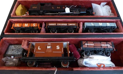 Lot 461 - Imperial Models Gauge I LMS Tank Goods Set consisting of brass 2-rail electric 2-6-2 Class 3P...