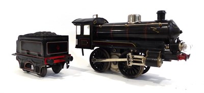 Lot 462 - Marklin Gauge 1 High Voltage 0-4-0 Locomotive finished in black with red/gold lining, silver...