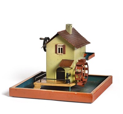 Lot 468 - Marklin Live Steam Accessory Water Mill consisting of building in square low sided pool...