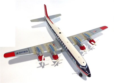 Lot 481 - Yonesawa (Japan) Battery Operated DC-7C Airliner in Northwest Airlines livery CS1107, with internal