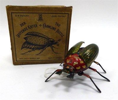 Lot 486 - Lehmann 431 The Crawling Beetle in original box with monochrome label to lid (G box G-F)