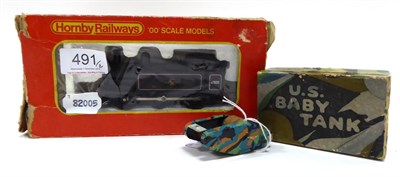 Lot 491 - Animate Toys US Baby Tank with pull back and go mechanism (broken) in camouflage colours in...