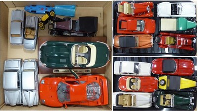 Lot 512 - Burago And Others A Collection Of Assorted 1:24 Scale Models 14 in total (all E-G, unboxed) and...