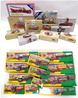 Lot 515 - Corgi Classics a collection of 21 assorted models including 16101 Scammell Highwayman crane,...