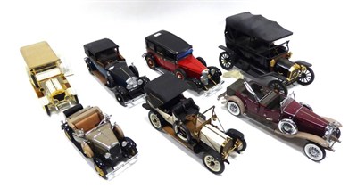 Lot 527 - Franklin/Danbury Mint Diecast Models 1930 Duesenburg, 1911 Rolls Royce, 1912 Packard Victoria, 1931