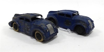 Lot 535 - Dinky (Pre-War) 34a Royal Air Mail Car (F-G, some glue inside to repair fatigue) another (F-P,...