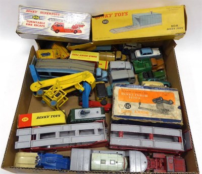 Lot 544 - Dinky A Collection Of Assorted Models including Car transporter and trailer, 1st Foden flatbed, BBC