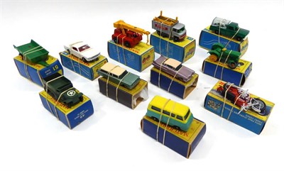 Lot 573 - Matchbox 1-75's 49 Army half track in picture box (one track perished) 70 Thames estate car BPW...