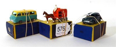 Lot 576 - Matchbox 1-75's 7 Horse drawn milk float MW, 46 Morris Minor GPW and 70 Thames estate car SPW...