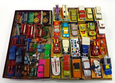 Lot 579 - Matchbox 1-75's Superfast a collection of 17 boxed models (generally E, some F-G, boxes G) together