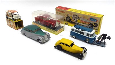 Lot 590 - Various Diecast including Spot-On Rolls Royce (G-F) Dinky 106 Prisoner Mini Moke (G-F, lacks...