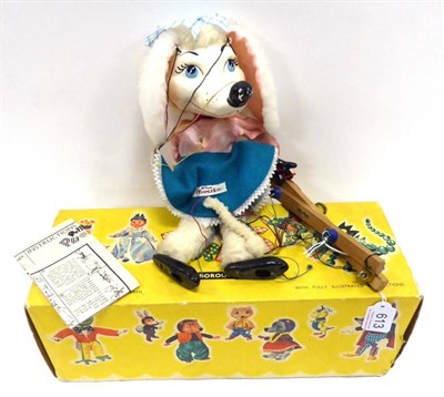 Lot 613 - Pelham Puppet SL Fifi The Poodle with instructions (G-E box G, a little worn)