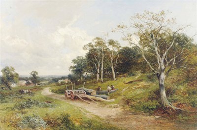 Lot 892 - David Bates (1840-1921) "A View near Eastnor, Malvern, Worcestershire" Signed and dated 1896,...