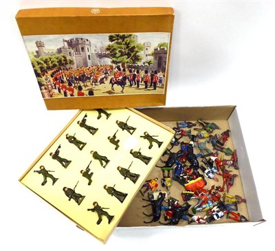 Lot 636 - Britains Tricrown Range No.33s Infantry In Battledress (E box E-G) together with a collection...