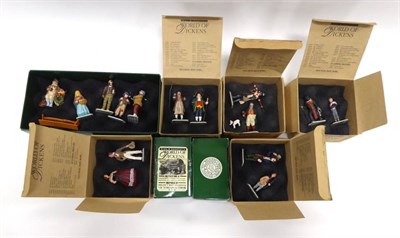 Lot 640 - King & Country World Of Dickens a collection of 17 assorted figures including Mr Pickwick, Scrooge