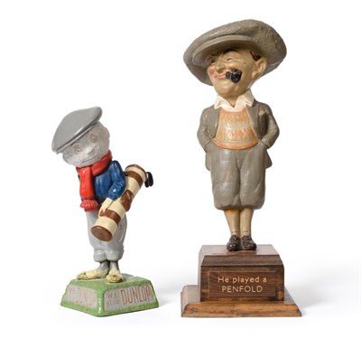 Lot 11 - Penfold Golf Ball Advertising Figure in vulcanised rubber, dressed in plus fours and a large...