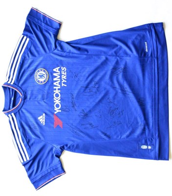 Lot 30 - Signed Football Shirt Chelsea, Blue with Official Signed Product label dated 28/10/15