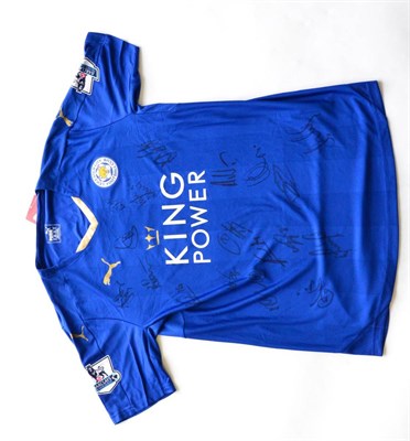 Lot 50 - Signed Football Shirt Leicester City, Blue