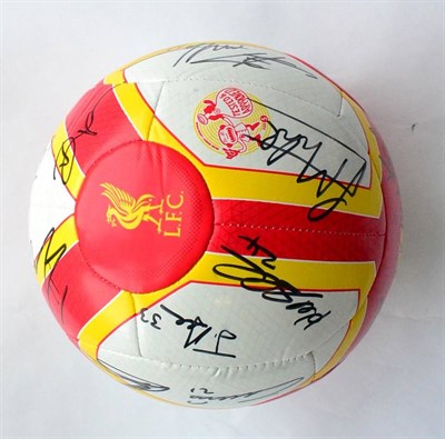 Lot 52 - Signed Football Liverpool with Certificate of Authenticity