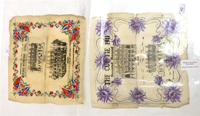 Lot 67 - Two Football Souvenir Creped Paper Items, (i) Programme and Souvenir of the Re-Played International