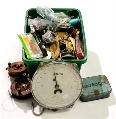 Lot 87 - A Box of Mixed Tackle, including two boxed Penn sea reels, two Scarborough reels, spinning...