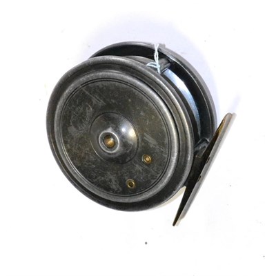 Lot 91 - A Dingley 3inch Alloy Fly Reel For Brown of Aberdeen, with black handle, brass foot, stamped 'D4'