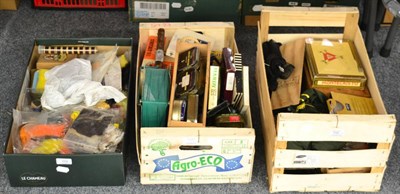 Lot 152 - Various Fly Tying And Other Fishing Items in 3 boxes