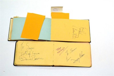 Lot 156 - Autographs A Collection Of 1960's autographs in two books including Paul McCartney, Ringo...